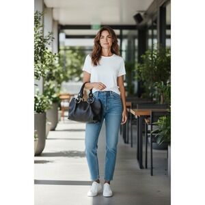 Kenneth Cole, New York, Beautiful Black Leather Hobo Shoulder Bag